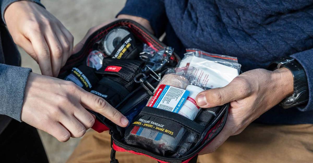 first aid kit hiking